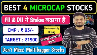 93 Rs कि Microcap Stock  Target 1900  Best Penny Stocks To Buy Now In 2024  Penny Stocks for 2024 [upl. by Bjorn]