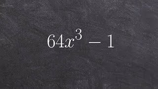 Factoring a polynomial using the difference of two cubes [upl. by Wojcik]