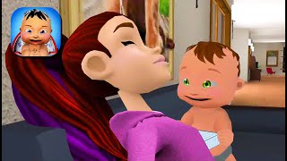 Virtual Baby Simulator  Junior Baby Care Game 8  Baby Paint Her Face [upl. by Nahk]