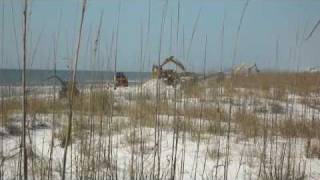 BP OIL SPILL PENSACOLA BEACH January 2011 [upl. by Ylyl]