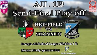 Highfield RFC Vs Shannon RFC23rd April 2022 [upl. by Esiralc]