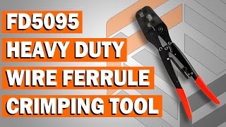 FD5095 Heavy Duty Wire Ferrule Ratchet Crimping Tool [upl. by Duyne]