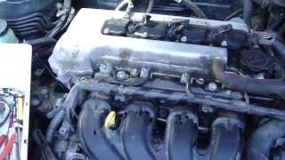 How to change fuel injectors in Toyota Corolla VVTi engineYears 20002015 [upl. by Vilberg]