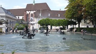 Tinguely Brunnen Fountain Basel Switzerland [upl. by Atinek]