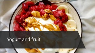 Homemade Fruit Yogurt Recipes  Flavored Yogurt  Pears  Banana  Mango  Apples [upl. by Ingaberg]