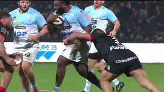 TOP 14  Essai de Cheikh TIBERGHIEN AB  Stade Toulousain  Aviron Bayonnais [upl. by Sterrett]