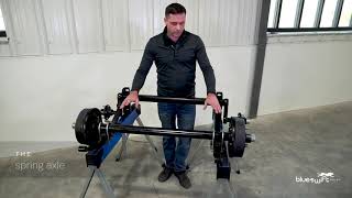 Learn Axle Components Differences between torsion axles and spring axles on your trailer [upl. by Nelon762]