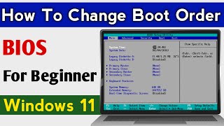 How To Change Boot Order On Computer BIOS In All Windows Linex [upl. by Croom]