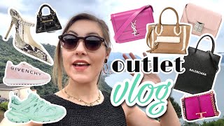 Serravalle Outlet Vlog 2023 Givenchy Balenciaga Coach amp Jimmy Choo luxury shopping in Italy [upl. by Sholes461]