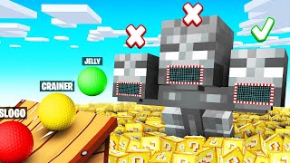 We Combined GOLF With MINECRAFT LUCKY BLOCKS [upl. by Adnohsed]