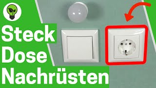 Steckdose an Lichtschalter Anschließen ✅ULTIMATIVE ANLEITUNG Wie Schalter mit Steckdose Nachrüsten [upl. by Nellad]