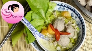 ENGSUB Vietnamese Beef Meatballs Vietnamesische Rinder  Hackbällchen Bo Vo Vien [upl. by Landers]