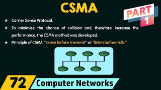 Carrier Sense Multiple Access CSMA – Part 1 [upl. by Atined]