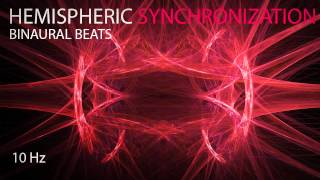 Hemispheric Synchronization  Binaural Beats  10Hz [upl. by Matrona721]