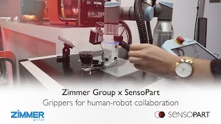 Zimmer Group x SensoPart  Grippers for humanrobot collaboration [upl. by Dnana240]