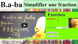 Maths  Simplifier une fraction en nombre décimal  cp ce1 ce2 cm1 [upl. by Joed530]