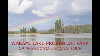 Wakami Lake Provincial Park Campground Driving Tour September 2021 [upl. by Annaid]