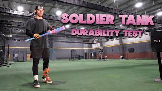 SOLDIER TANK Durability Test  BBCOR Baseball Bat Review [upl. by Oironoh]