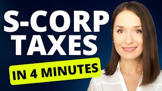 ✅ S Corporation Taxes Explained in 4 Minutes [upl. by Samella]