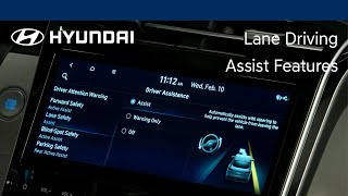 Lane Driving Assist Features  Hyundai [upl. by Ailee]