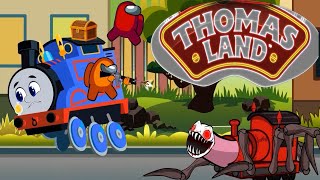 Thomas turned into a robot to save Among Us friends  solomixgame [upl. by Enorej]