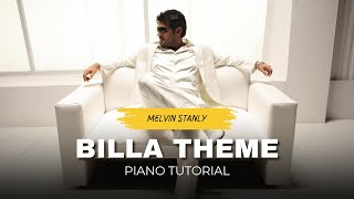 Billa Theme  Yuvan  Ajith  Piano  Keyboard Tutorial [upl. by Norling811]