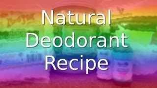 EASY HOMEMADE DEODORANT RECIPE [upl. by Aleirbag]