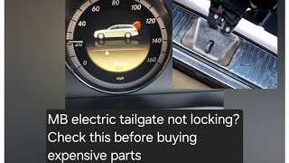 Mercedes Benz E class estate power tailgate locking failure Simple check and Fix [upl. by Ahseekal]