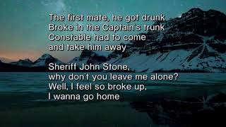 The Beach Boys  Sloop John B with lyrics [upl. by Adgam]