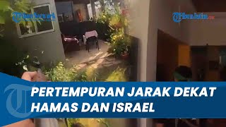 Suasana PERTEMPURAN Jarak Dekat Brigade Al Qassam Hamas TembakI Militan Israel di Pemukiman Warga [upl. by Bradwell489]