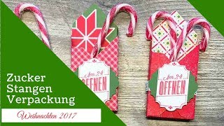 🎄Basteln für Weihnachten 1 Zuckerstangen Verpackung [upl. by Firahs]