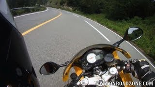 HONDA VTR1000F FireStorm helmet cam  onboard winding cornering movie vid  HONDA SC36 Firestorm [upl. by Ennoved912]