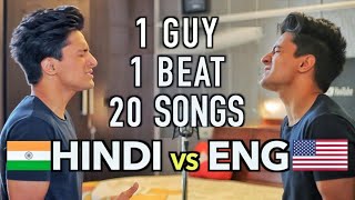 ENGLISH vs HINDI Songs Mashup by Aksh Baghla [upl. by Karon]