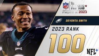 100 Devonta Smith WR Eagles  Top 100 Players of 2023 [upl. by Ennairda]