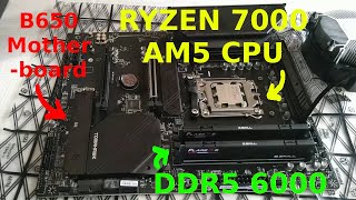 Building a Ryzen 7000 series Video Editing PC on B650 Motherboard [upl. by Luciano]