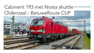 4K Cabinerit Oldenzaal met kopmaken in Deventer naar BetuweRoute CUP [upl. by Heintz]