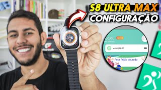 Como Configurar e Conectar Smartwatch S8 ULTRA MAX com o app HryFine SEM ERRO  Android e Iphone [upl. by Halyhs]