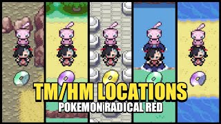 Pokemon Radical Red 41  All TM  HM amp Move Tutor Locations [upl. by Florella]