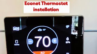 ECONET Thermostat Wiring and Installation Step By Step [upl. by Eded]