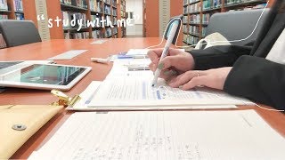 수업끝나고 법학도서관에서 같이 공부해요 study with me at the law library real time  수린 suzlnne [upl. by Notlit]