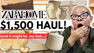 The 1500 Zara Home Unboxing I Was So excited About And Im Disappointed [upl. by Sowell]