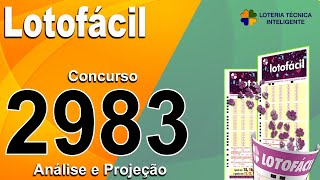 ANÁLISE E PROJEÇÃO PARA O CONCURSO 2983 DA LOTOFÁCIL [upl. by Gorlin14]