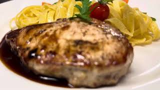 pork tenderloin with pasta and vegetable sauce [upl. by Llenrup]