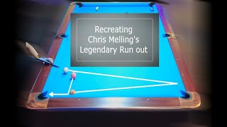 Recreating Chris Melling’s Legendary Run Out billiards pool 8ballpool sports [upl. by Yedorb]