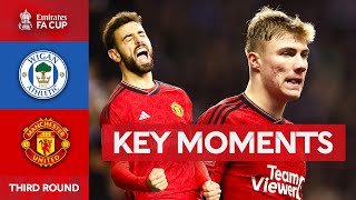 Wigan Athletic v Manchester United  Key Moments  Third Round  Emirates FA Cup 202324 [upl. by Ulric]