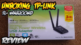 UNBOXING Y REVIEW  ANTENA TP LINK WN8200ND WIFI [upl. by Ark133]