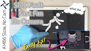 How to fix Macbook SMC fault high fanspin and no camera with one step [upl. by Noswal83]