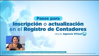 Pasos para inscripción o actualización en el Registro de Contadores en Lengua de Señas [upl. by Notle]