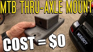 DIY Cheapskate MTB Maxle ThruAxle Car Mount [upl. by Thamos313]