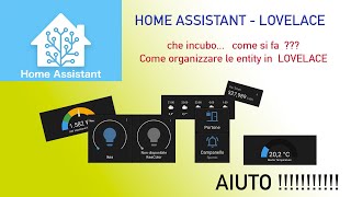 Home Assistant  Organizzare le entity in Lovelace [upl. by Nirmak]